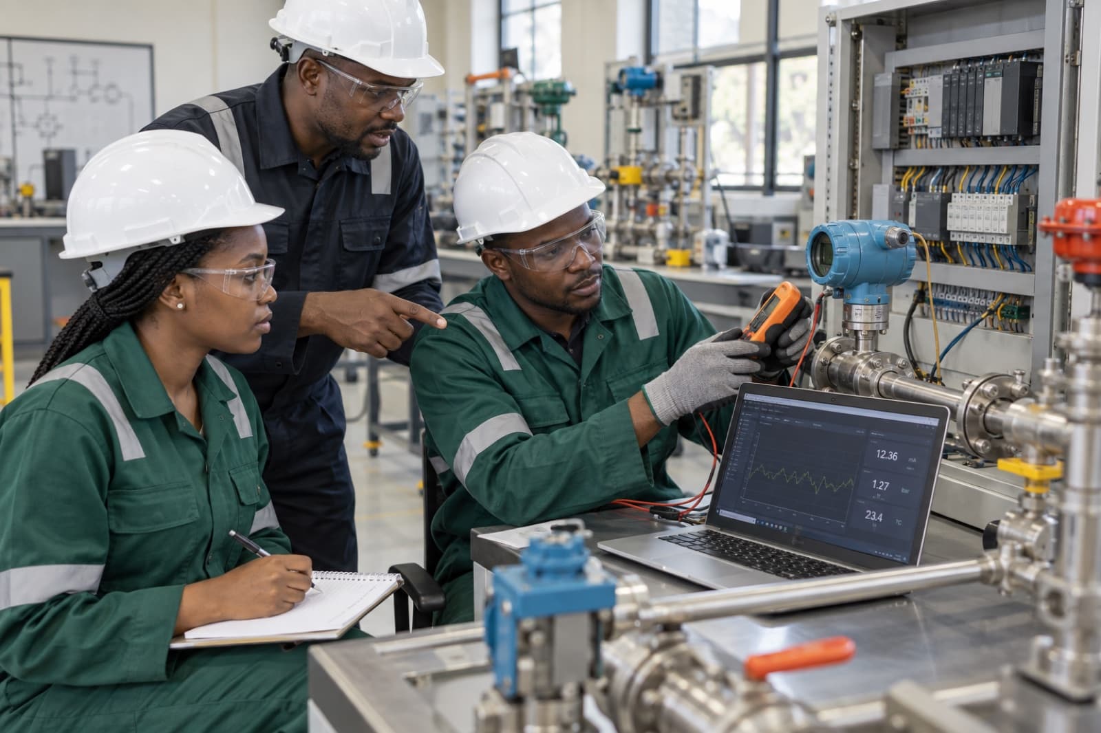 Nigerian professionals in a collaborative training session